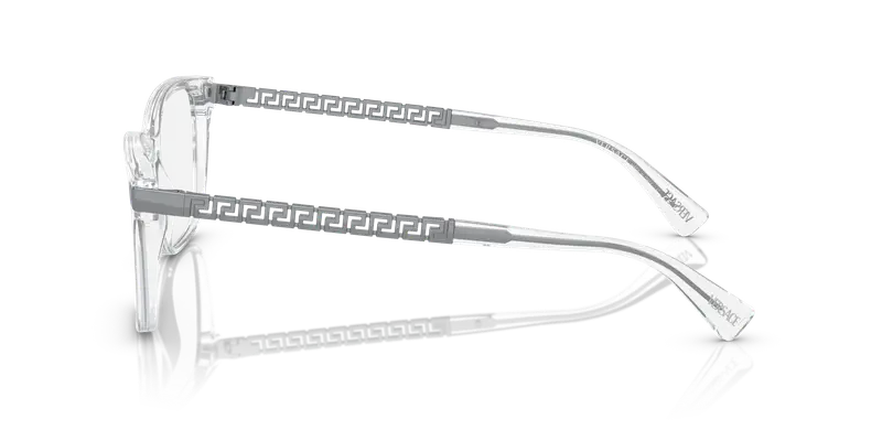 Versace Uomo VE3340U 148 Montature da vista Acetato Trasparente Trasparente Pillow Normale miniatura 3