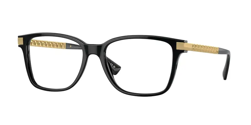 Versace Uomo VE3340U  GB1 Montature da vista Acetato Nero Trasparente Pillow Normale
