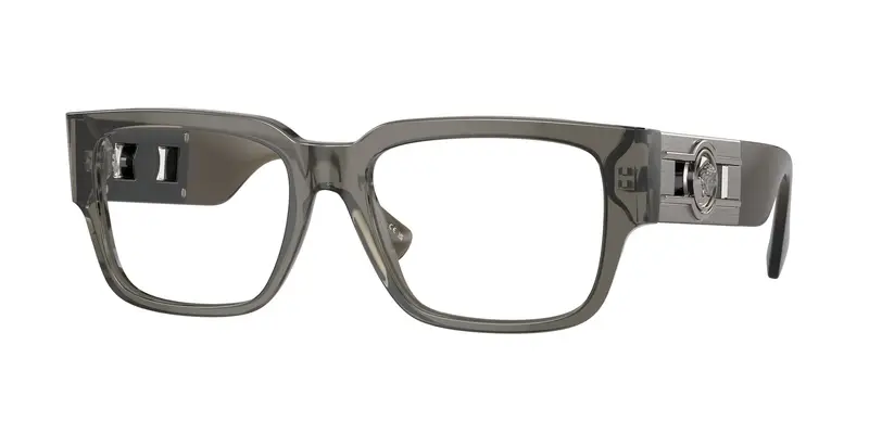 Versace Uomo VE3350  5436 Montature da vista Acetato Grigio Trasparente Squadrata Normale