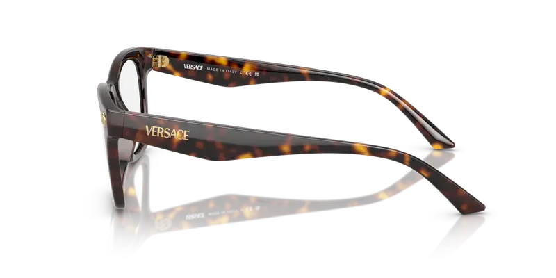 Versace Uomo VE3363U 108 Montature da vista Iniettato Tartaruga Trasparente Pillow Normale miniatura 3