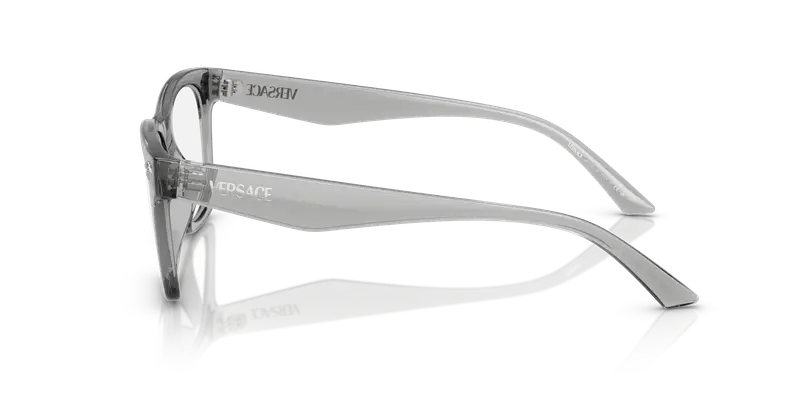 Versace Uomo VE3363U 5496 Montature da vista Iniettato Grigio Trasparente Pillow Normale miniatura 3