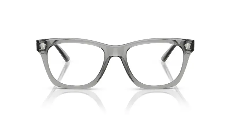 Uomo VE3363U 5496 Montature da vista Iniettato Grigio Trasparente Pillow Normale miniatura 3