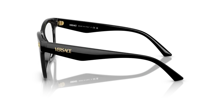 Versace Uomo VE3363U GB1 Montature da vista Iniettato Nero Trasparente Pillow Normale miniatura 3