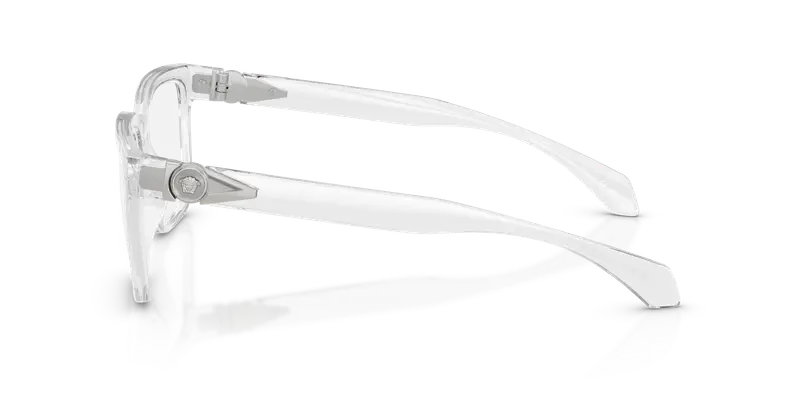 Versace Uomo VE3377U 5510 Montature da vista Iniettato Grigio Trasparente Squadrata Normale miniatura 3