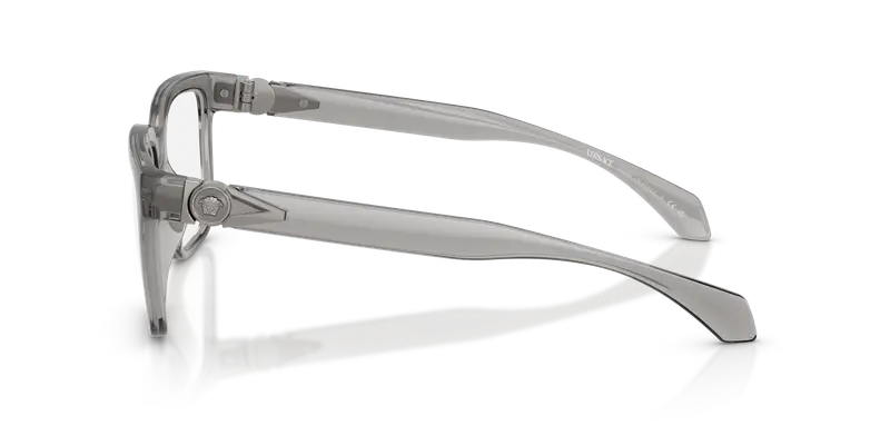 Versace Uomo VE3377U 593 Montature da vista Iniettato Grigio Trasparente Squadrata Normale miniatura 3