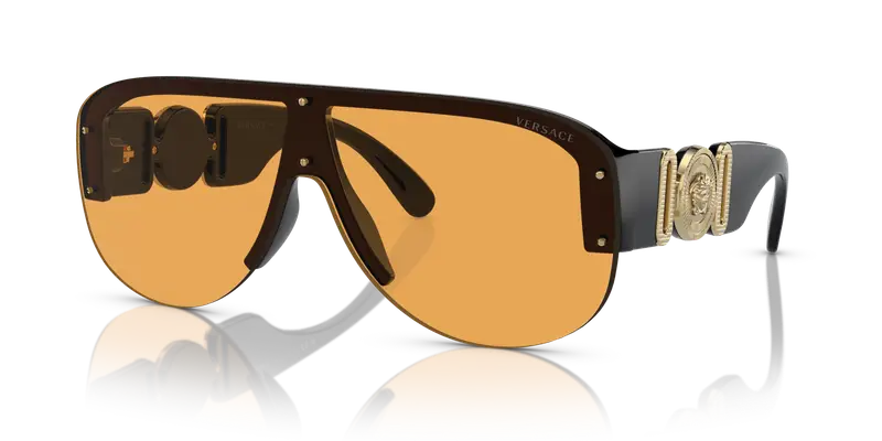 Versace Occhiali da sole Uomo Arancione 858606 miniatura 3