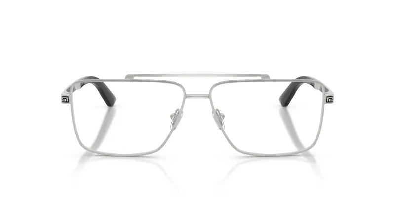 Uomo Versace VE1315 1000 Montature da vista Metallo Argento Trasparente Squadrata Normale miniatura 3