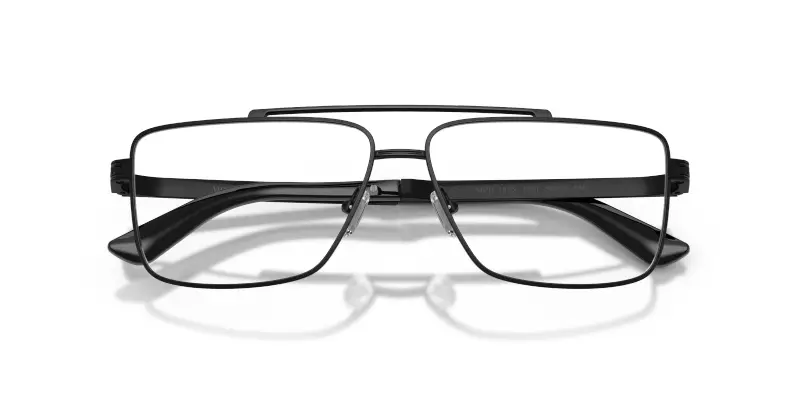 Uomo Versace VE1315 1261 Montature da vista Metallo Nero Trasparente Squadrata Normale miniatura 2