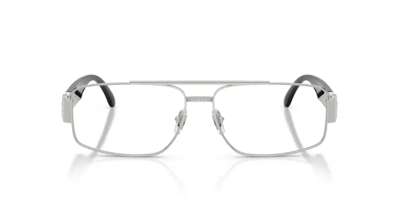 Uomo Versace VE1317 1000 Montature da vista Metallo Argento Trasparente Squadrata Normale miniatura 3