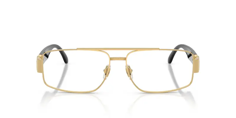 Uomo Versace VE1317 1002 Montature da vista Metallo Oro Trasparente Squadrata Normale miniatura 3