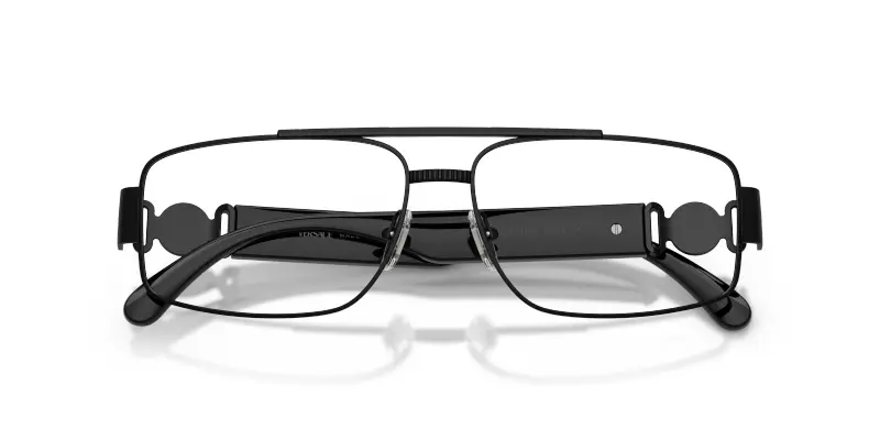 Uomo Versace VE1317 1436 Montature da vista Metallo Nero Trasparente Squadrata Normale miniatura 2