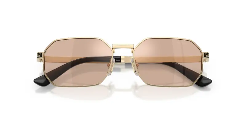 Versace Occhiali da sole Uomo Oro Rosa 4305769 miniatura 2