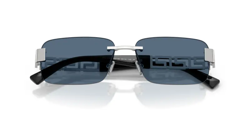 Versace Occhiali da sole Uomo Argento 4018050 miniatura 2