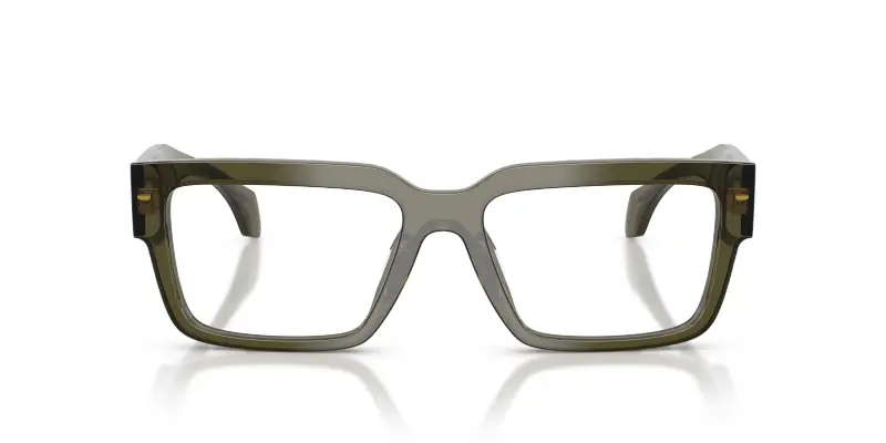 Uomo Versace VE3374U 5542 Montature da vista Acetato Verde Trasparente Squadrata Normale miniatura 3