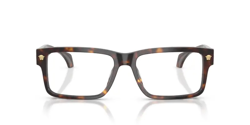 Uomo Versace VE3391U 108 Montature da vista Acetato Tartaruga Trasparente Squadrata Normale miniatura 3