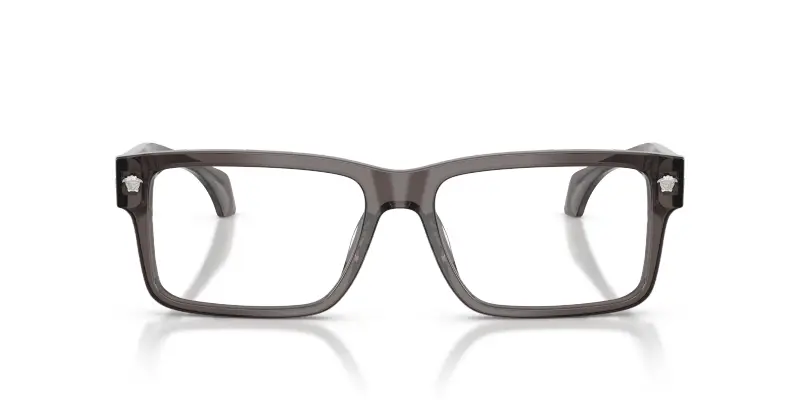 Uomo Versace VE3391U 5389 Montature da vista Acetato Grigio Trasparente Squadrata Normale miniatura 3