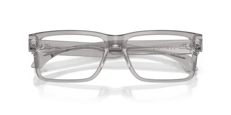 Uomo Versace VE3391U 593 Montature da vista Acetato Grigio Trasparente Squadrata Normale miniatura 2