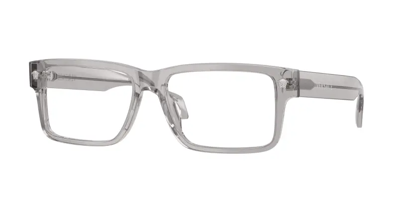 Uomo Versace VE3391U 593 Montature da vista Acetato Grigio Trasparente Squadrata Normale