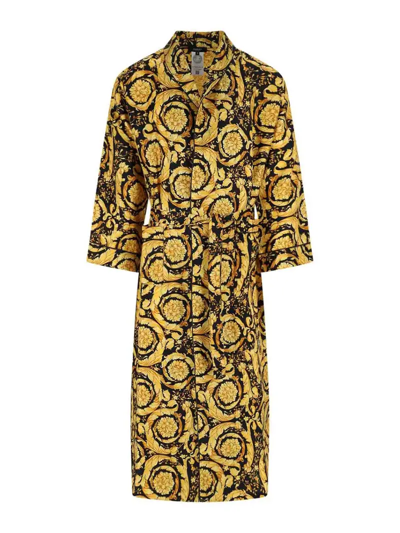 Vestaglia In Seta Nero