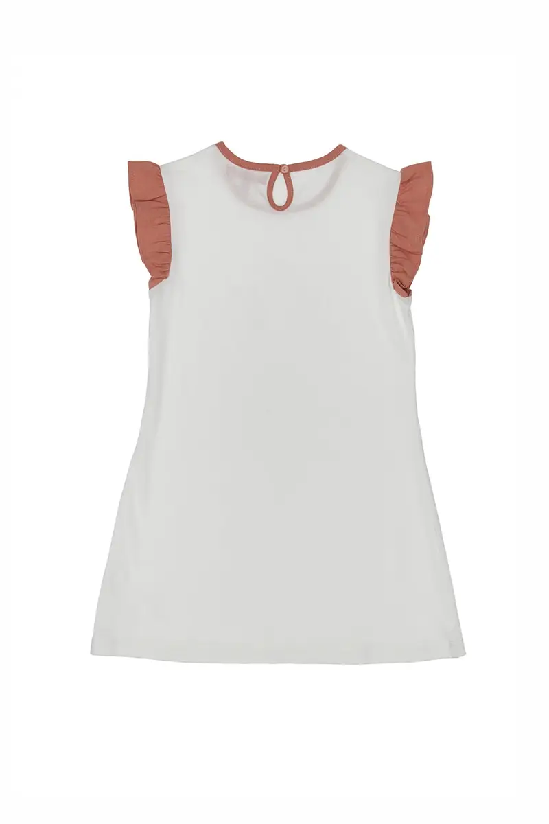 Vestito Bianco con Arcobaleno Pitt Kids 05082 miniatura 3