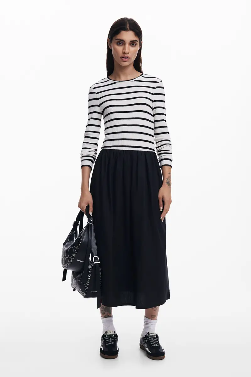 Vestito midi combinato