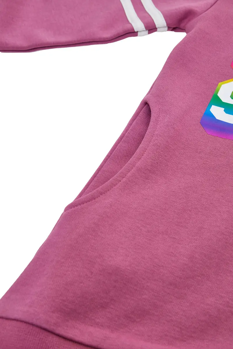 Vestito Rosa con Stampa Olografica PITT KIDS 6021 miniatura 2