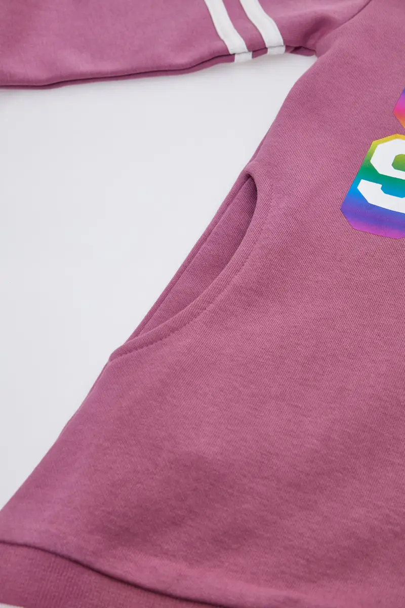 Vestito Rosa con Stampa Olografica PITT KIDS 6021 miniatura 3