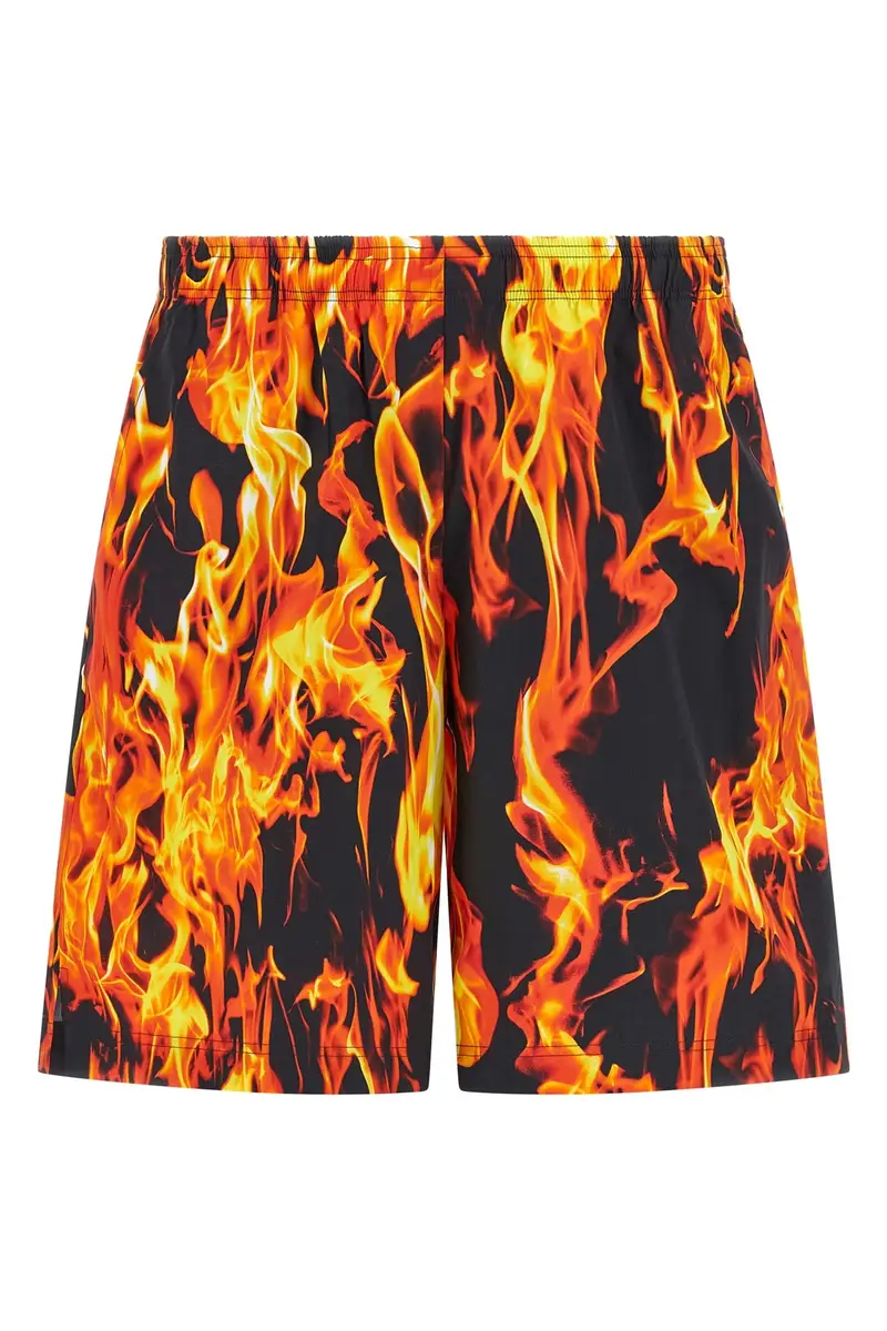 Bermuda Black & Orange Fire Multi