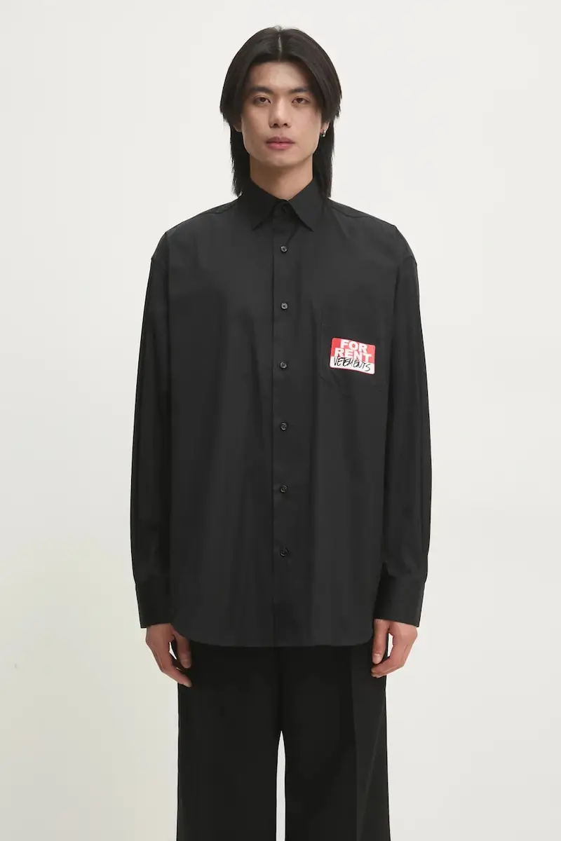 camicia in cotone For Rent Classic uomo colore nero UA66SH450B