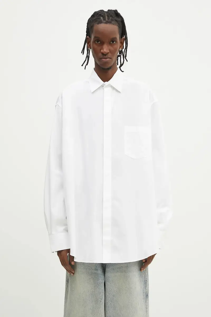 camicia in cotone Monogram Classic uomo colore bianco UA66SH400W