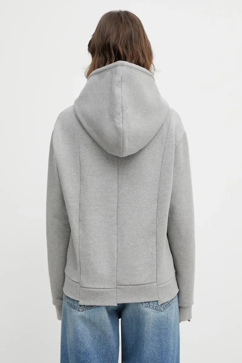 felpa Cut-up Logo Grigio miniatura 3