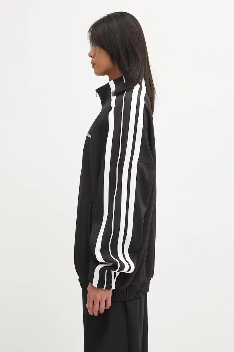 felpa Gym uomo colore nero con applicazione UH76GJ300B miniatura 2