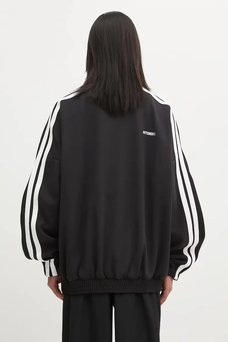 felpa Gym uomo colore nero con applicazione UH76GJ300B miniatura 3