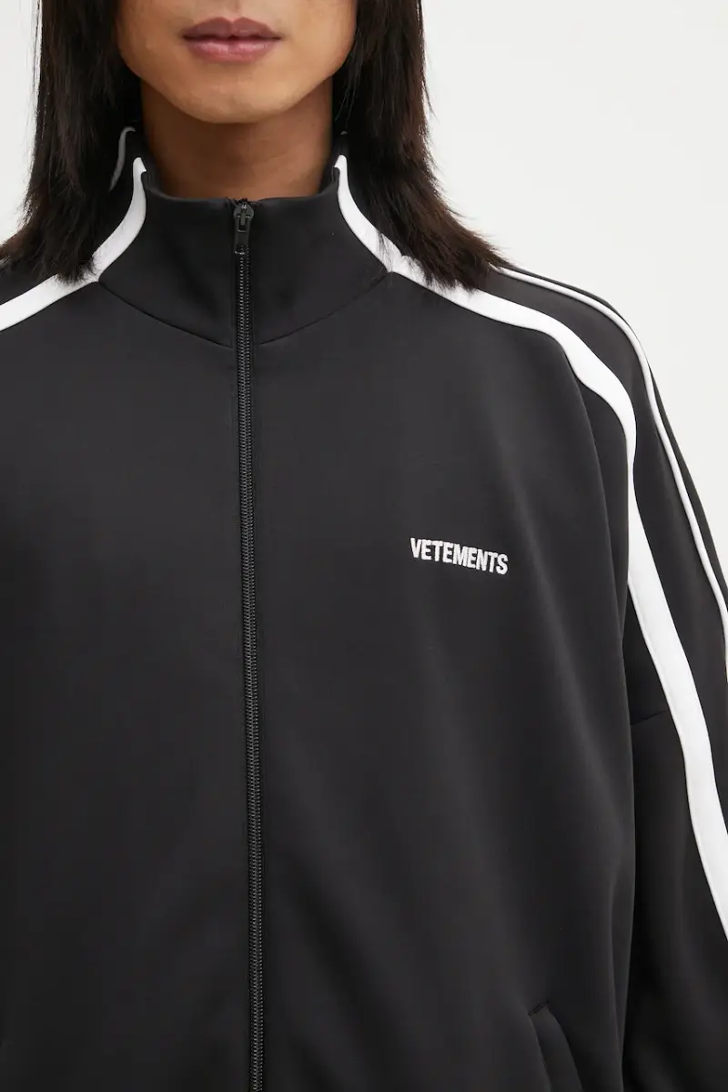 felpa Gym uomo colore nero con applicazione UH76GJ300B miniatura 4