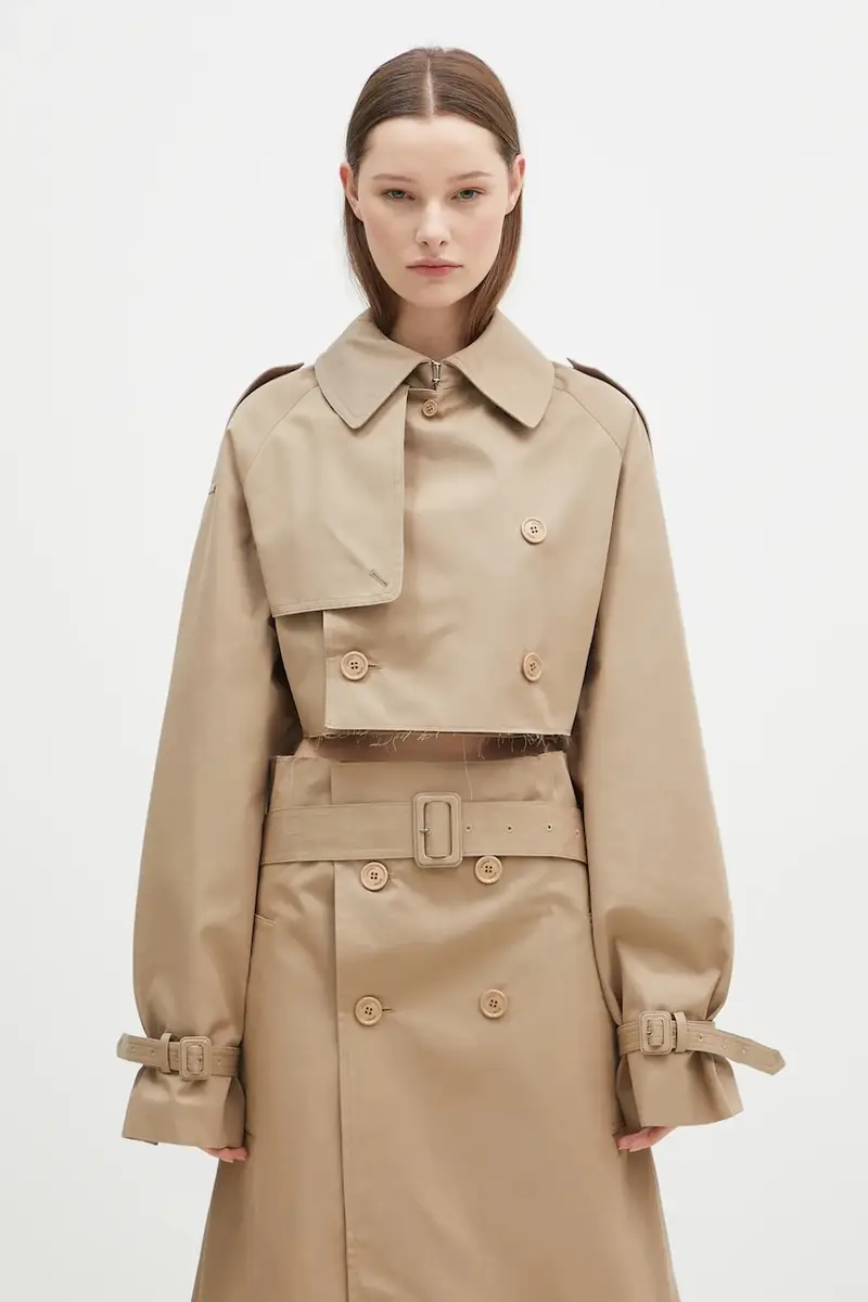 giacca Deconstructed Trenchcoat donna colore beige WA66JA400S