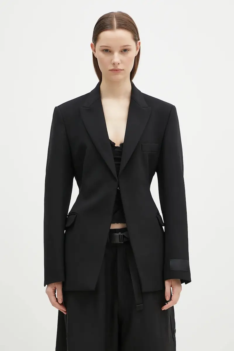 giacca in lana Hourglass Tailored colore nero WA66JA420B