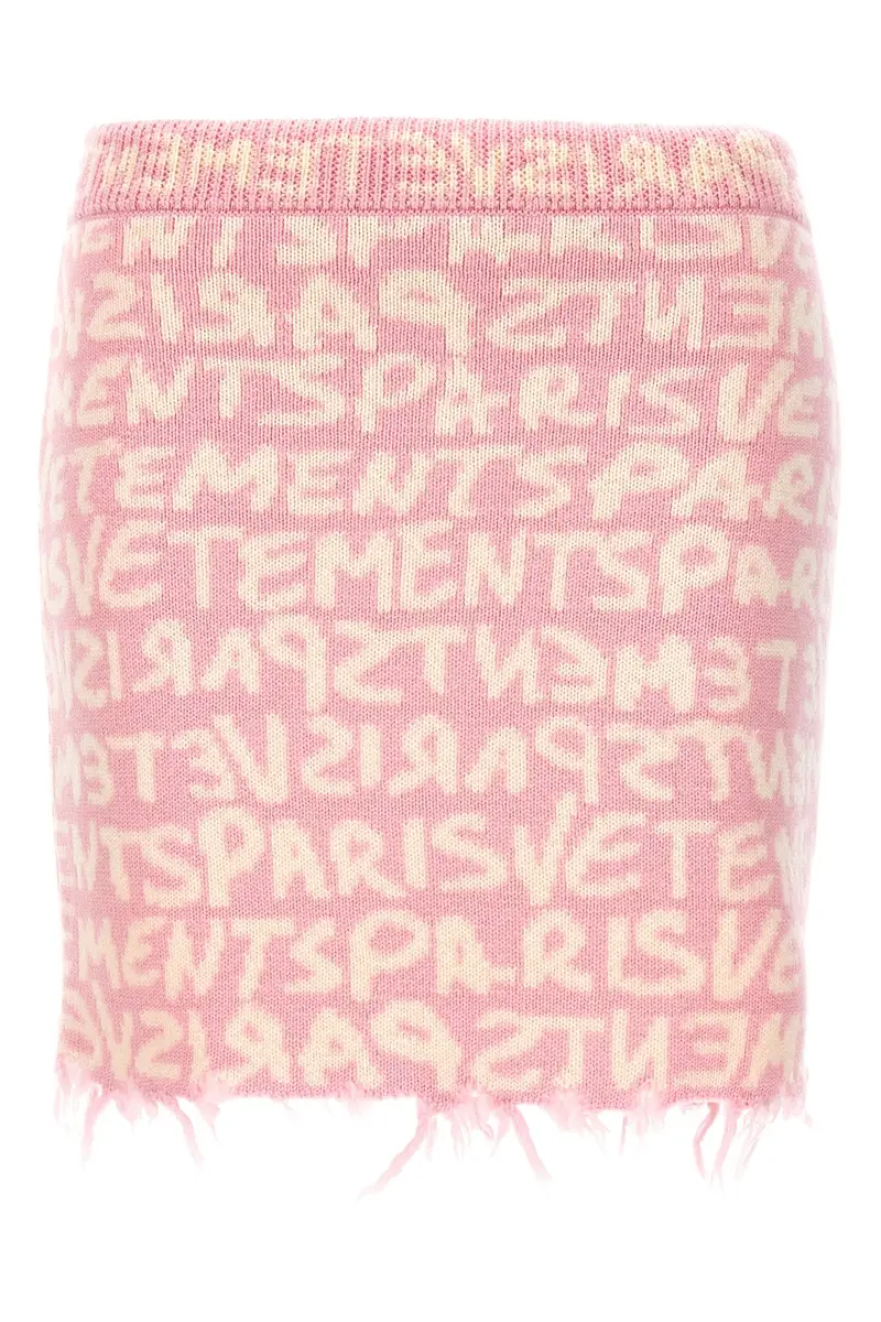 Gonna Graffiti Monogram Rosa