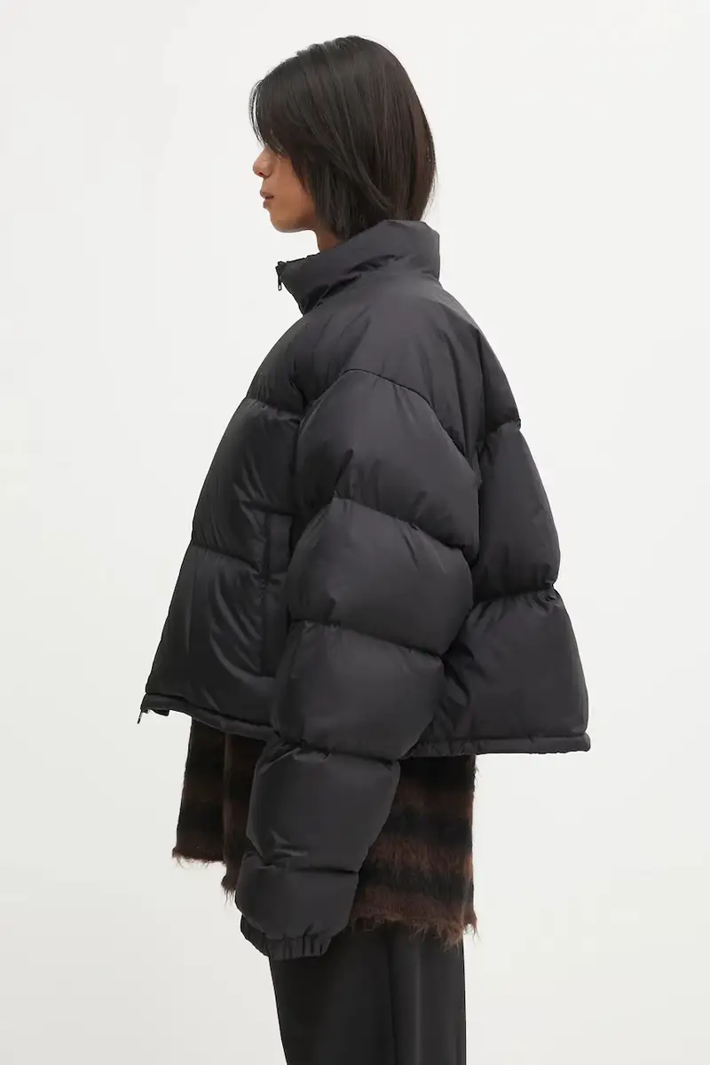 piumino Double Logo Boxy Puffer colore nero UH76PU220BB miniatura 2