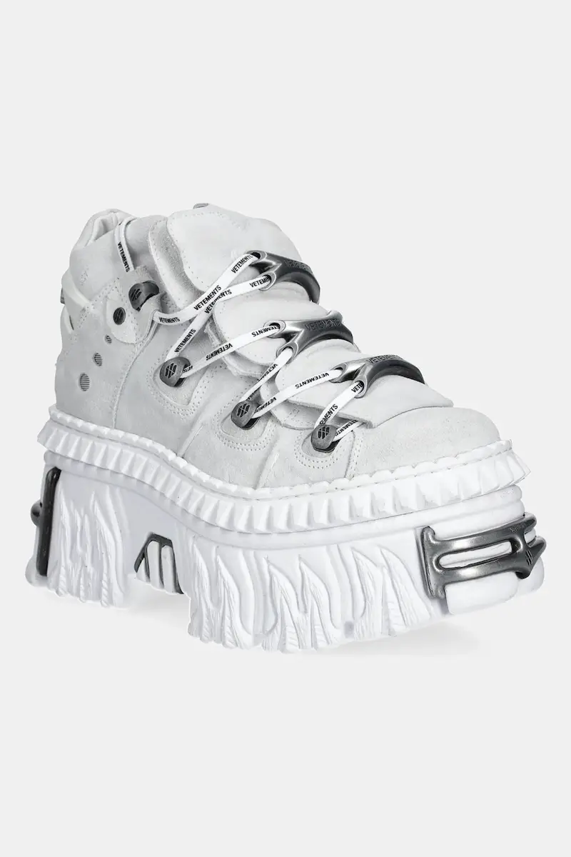 sneakers in camoscio Fire Platform colore bianco UA66SN100W