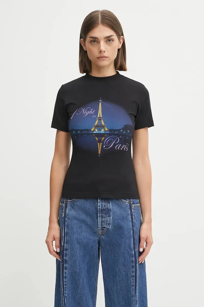 Vetements T-shirt Donna Nero 2258073