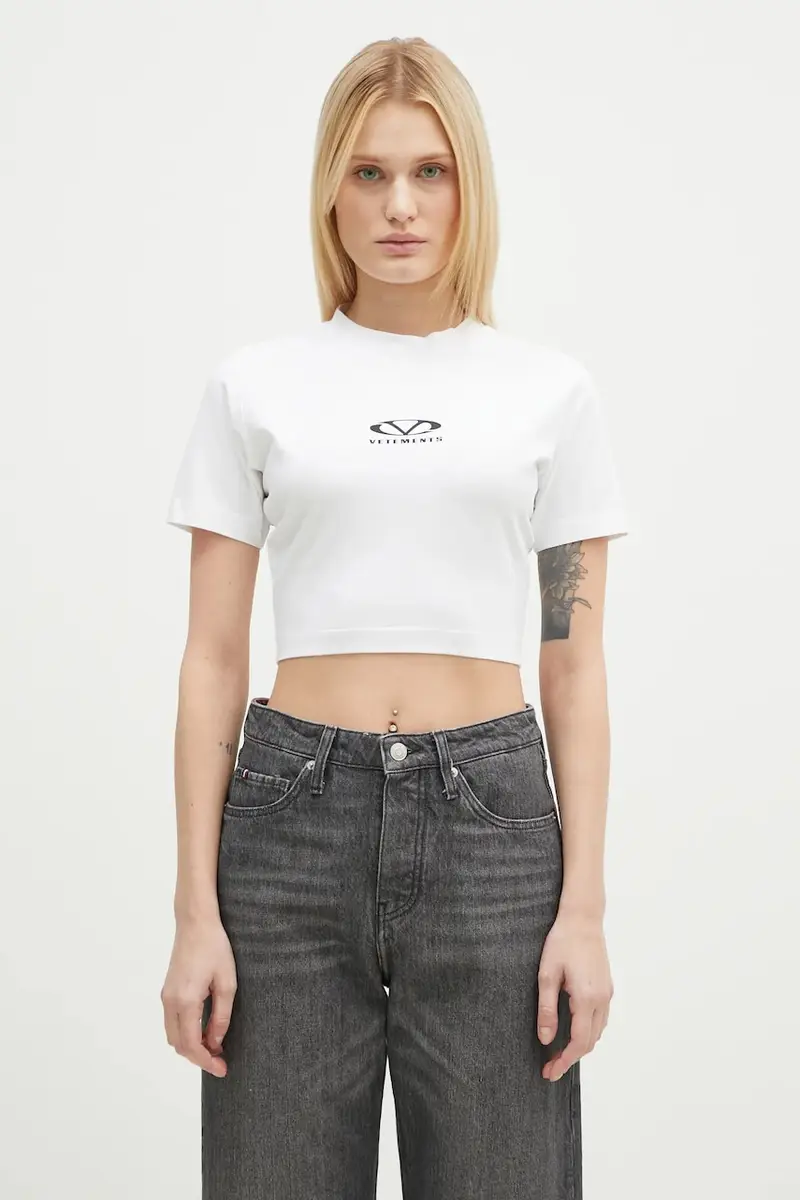 Vetements T-shirt Donna Bianco 2244287