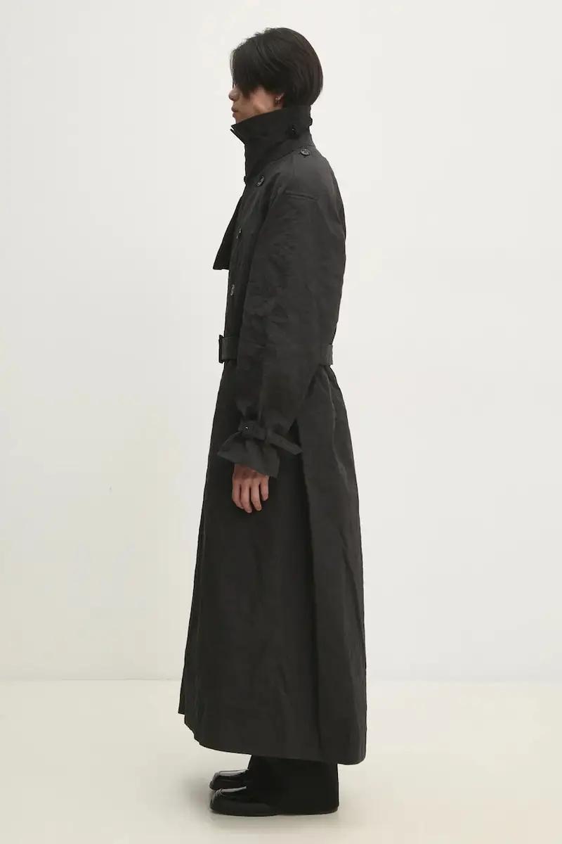 Vetements Trench Uomo Nero 2255177