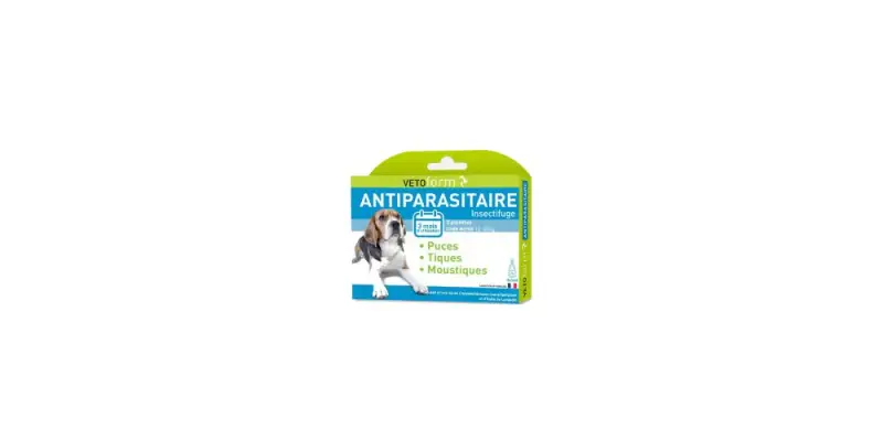 Cane Antiparassitario Pipette Medio da 15 a 30kg 3x3ml