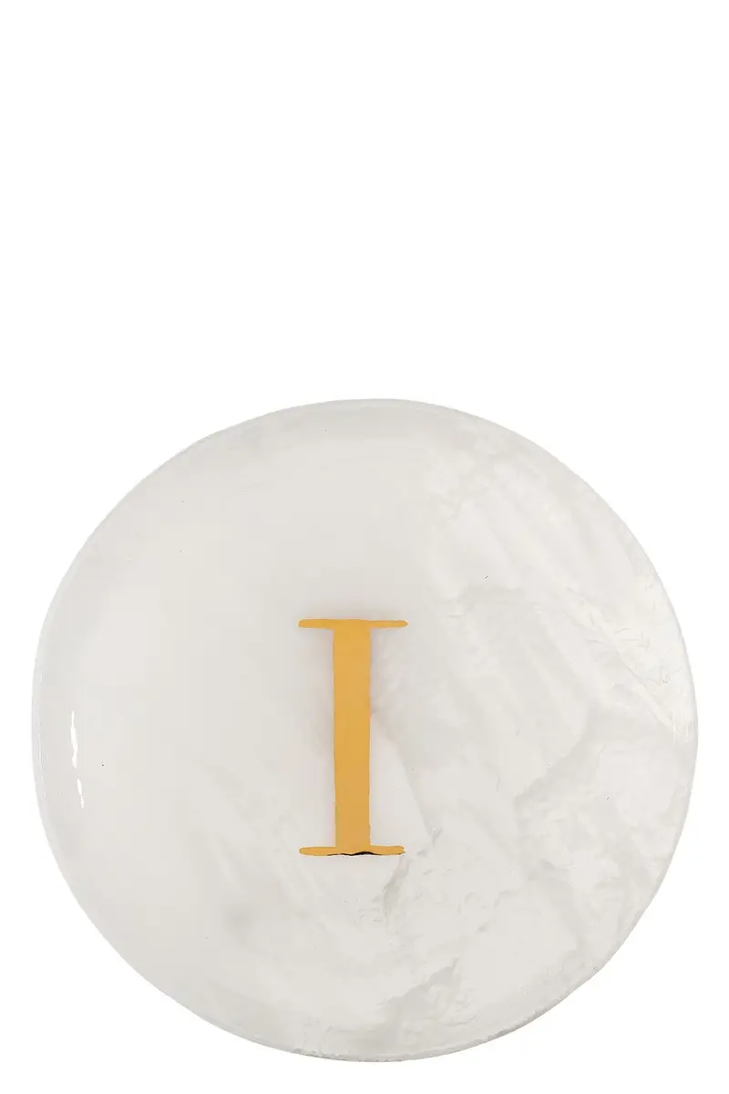 Piattino 'I' Bianco