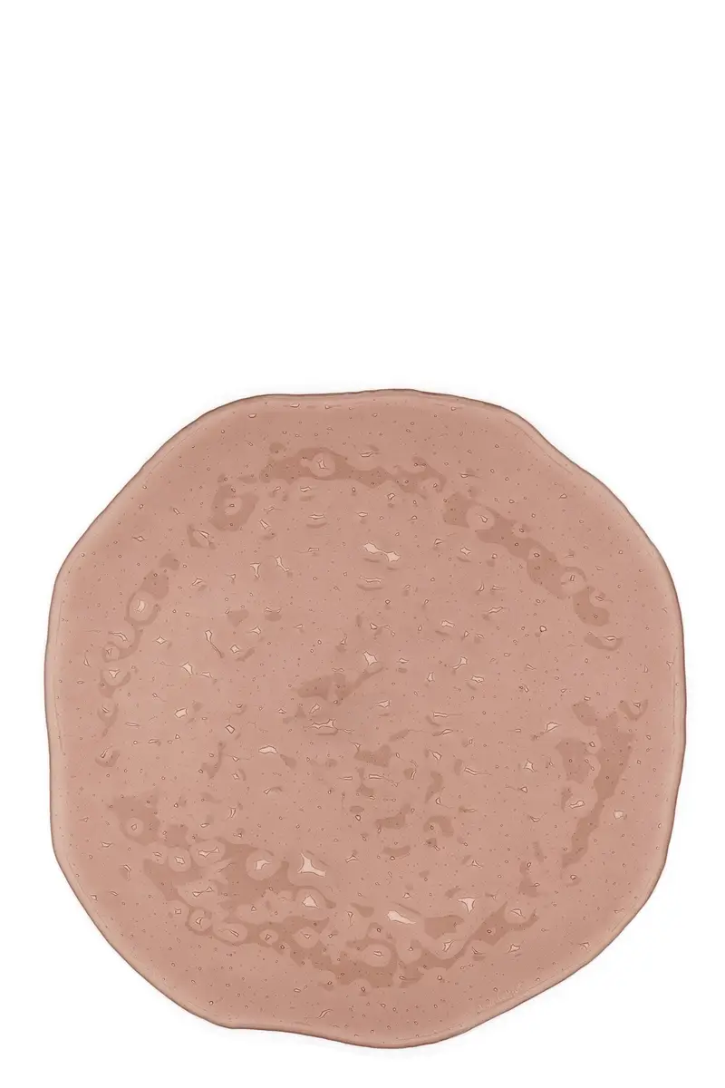 Piatto Piano Forma Organica ⌀ 31 Cm Rosa