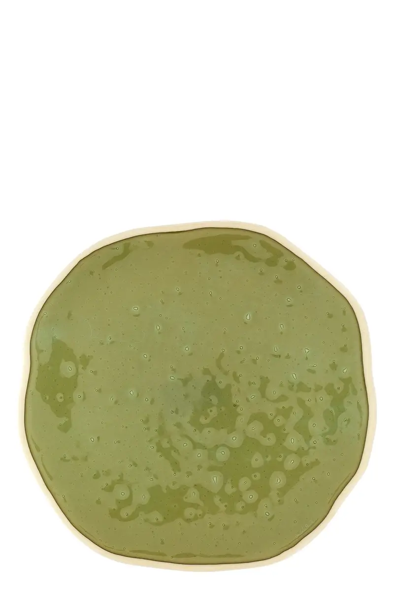 Piatto Piano Forma Organica ⌀ 31 Cm Verde