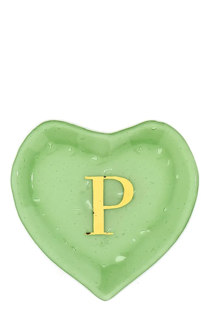Svuotatasche Cuore 'P' Verde
