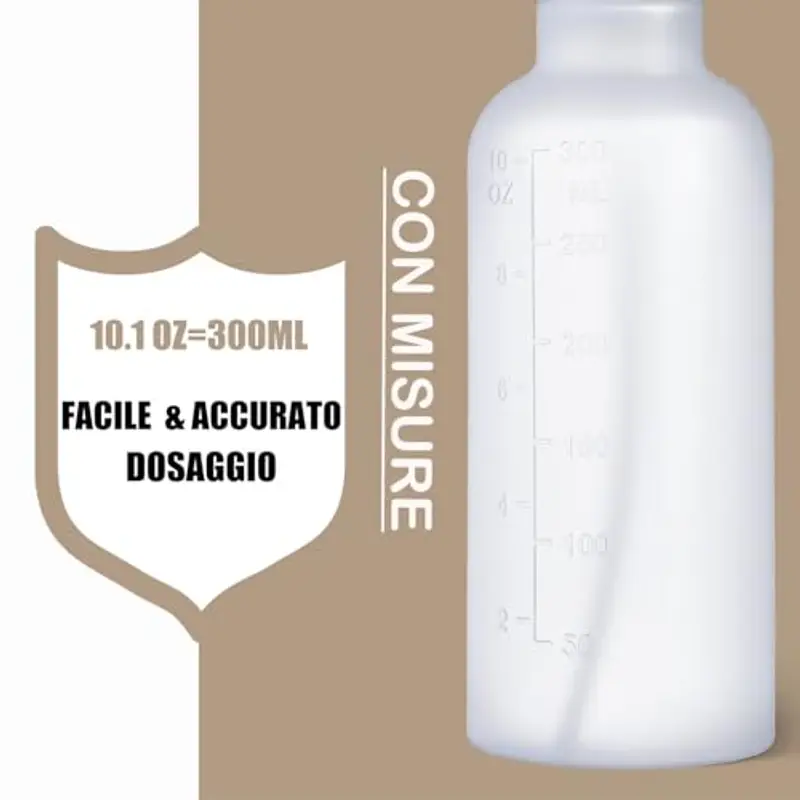 VEXPLO Spruzzino Nebulizzatore, Spruzzino Acqua per Capelli Ricci la Piante Pulizia Animali, Regolabile Mist/Stream, Bottiglie Spray Vuote Piccola in Plastica Senza BPA da 300ml, Confezione da 2 miniatura 3