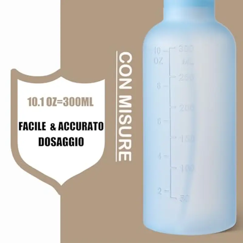 VEXPLO spruzzino per capelli ricci, spruzzino acqua per piante la pulizia capelli Animali, Regolabile Mist/Stream, bottiglia spray piccola in Plastica Senza BPA da 300ml, Confezione da 2 miniatura 3