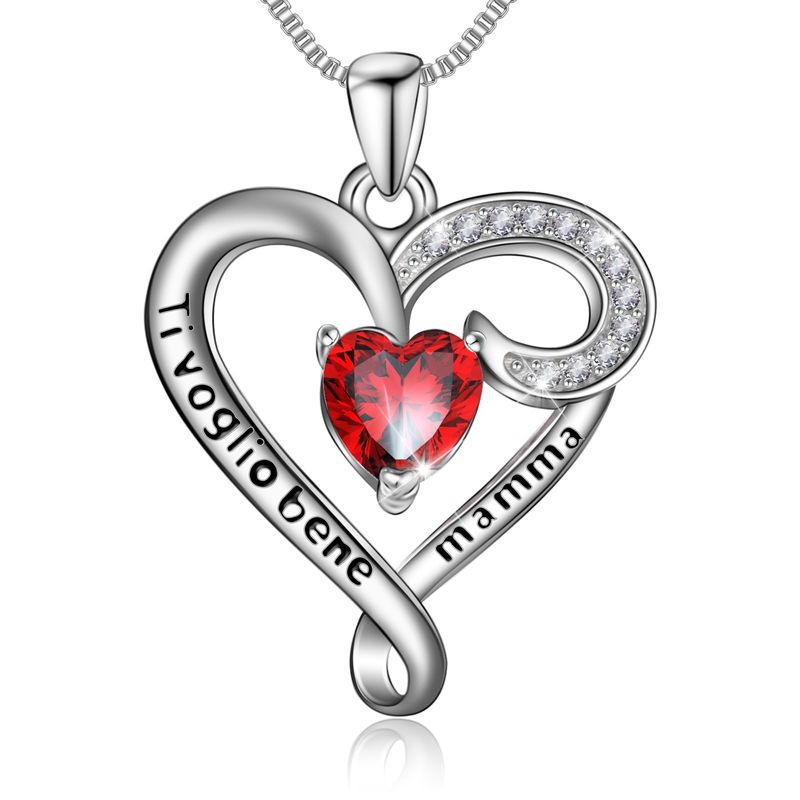 VGWON Collana Cuore Argento 925